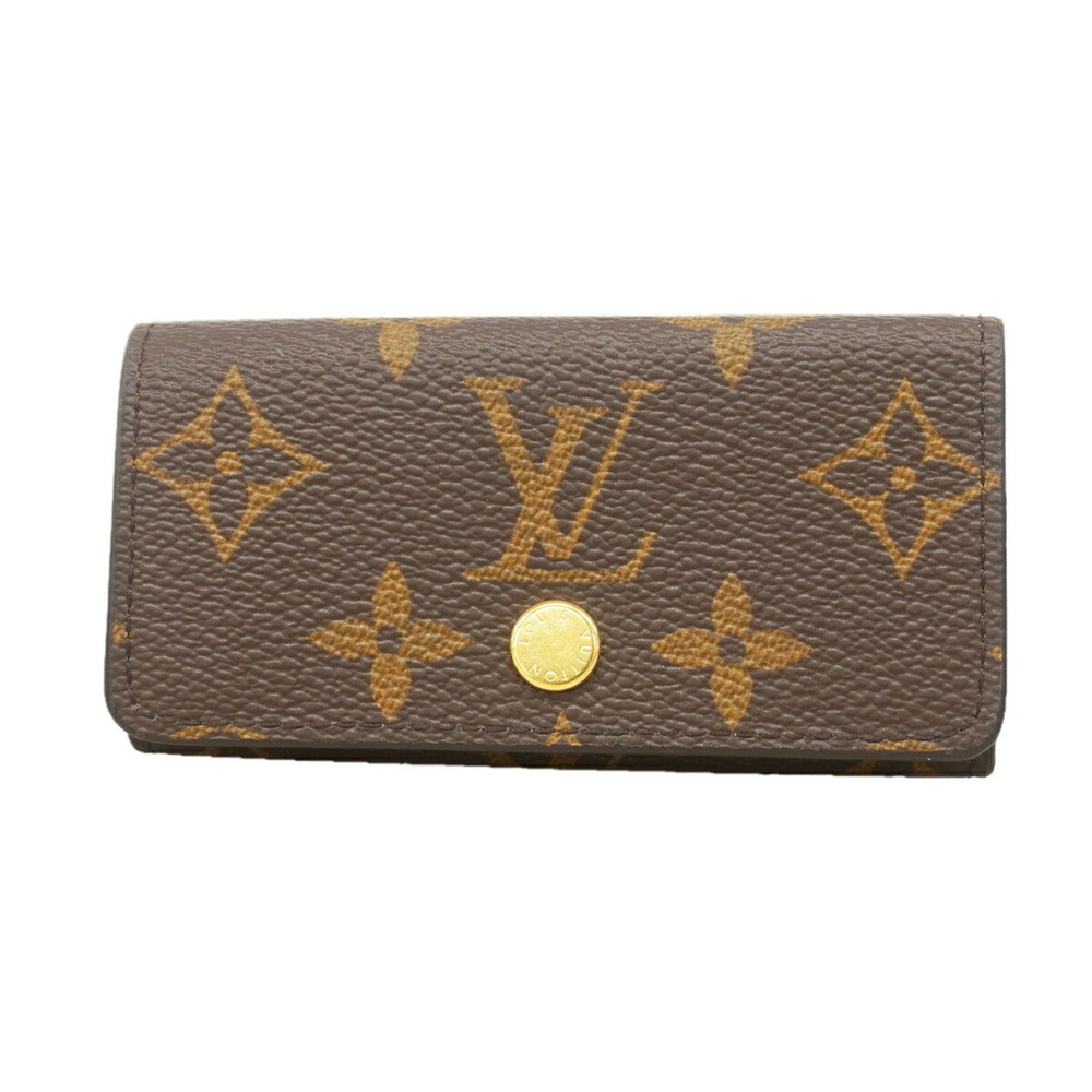 Louis Vuitton Accessory Key Case Monogram Multicles 4 M28301 Citrus Women's
